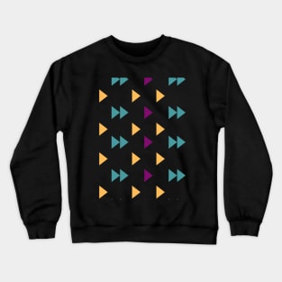 Colorful Triangle Shape Repeat Pattern Crewneck Sweatshirt